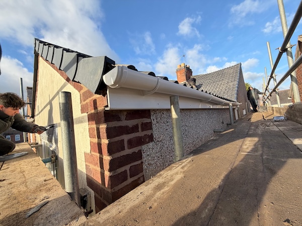 New guttering installed on a Northamptonshire home